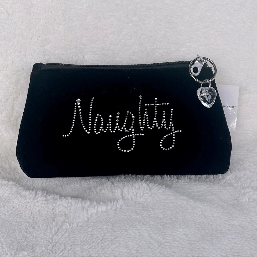 NWT Velvet Make Up Bag “Naughty or Nice”